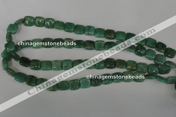 CAM1026 15.5 inches 12*12mm square natural Russian amazonite beads