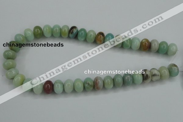 CAM103 15.5 inches 10*14mm rondelle amazonite gemstone beads