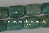 CAM1032 15.5 inches 13*18mm rectangle natural Russian amazonite beads