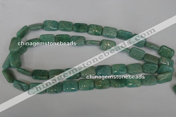 CAM1032 15.5 inches 13*18mm rectangle natural Russian amazonite beads