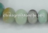 CAM106 15.5 inches multi-size rondelle amazonite gemstone beads
