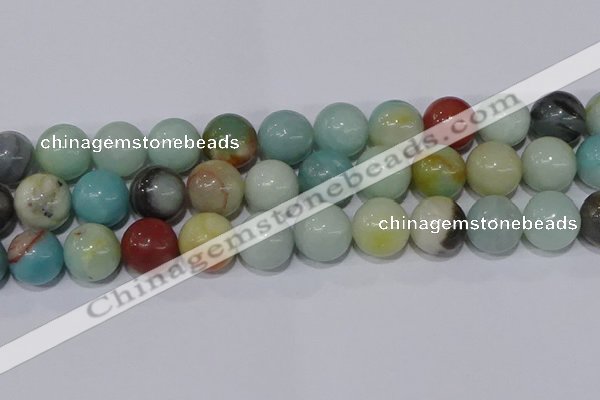 CAM108 15.5 inches 18mm round amazonite gemstone beads wholesale