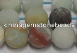 CAM1104 15.5 inches 12mm round matte amazonite beads wholesale