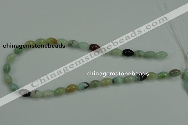 CAM111 15.5 inches 8*12mm rice amazonite gemstone beads wholesale