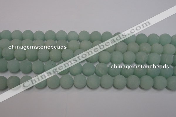 CAM1112 15.5 inches 8mm round matte amazonite beads wholesale