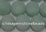 CAM1114 15.5 inches 12mm round matte amazonite beads wholesale