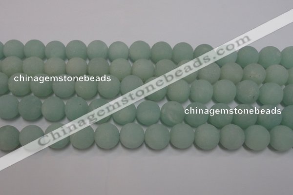 CAM1114 15.5 inches 12mm round matte amazonite beads wholesale