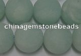 CAM1116 15.5 inches 16mm round matte amazonite beads wholesale