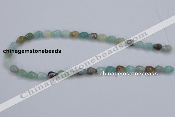 CAM113 15.5 inches 8*10mm teardrop amazonite gemstone beads