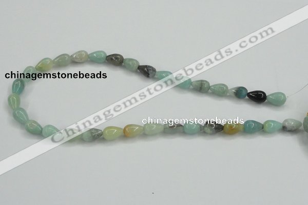 CAM114 15.5 inches 8*12mm teardrop amazonite gemstone beads