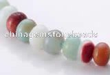 CAM12 5*8mm rondelle natural amazonite gemstone beads Wholesale