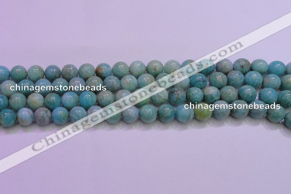 CAM1254 15.5 inches 12mm round natural Russian amazonite beads