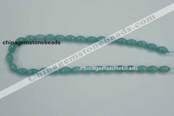 CAM129 15.5 inches 8*12mm rice amazonite gemstone beads wholesale