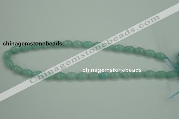 CAM130 15.5 inches 8*12mm rice amazonite gemstone beads wholesale