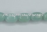 CAM133 15.5 inches 10*14mm drum amazonite gemstone beads wholesale