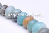 CAM14 15.5 inch different sizes roundel natural amazonite beads