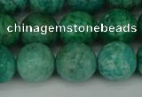 CAM1404 15.5 inches 12mm faceted round Russian amazonite beads
