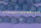 CAM1417 15.5 inches 8mm faceted nuggets Chinese amazonite beads