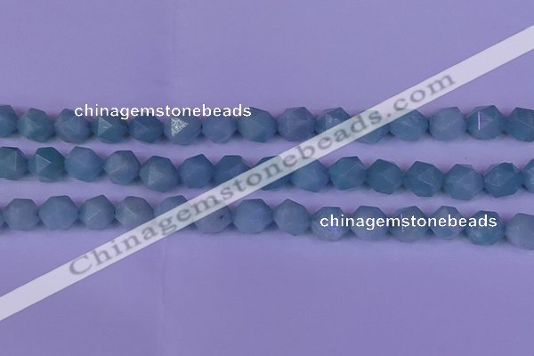 CAM1419 15.5 inches 12mm faceted nuggets Chinese amazonite beads