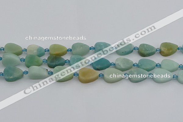 CAM1421 15.5 inches 11*16mm flat teardrop Chinese amazonite beads