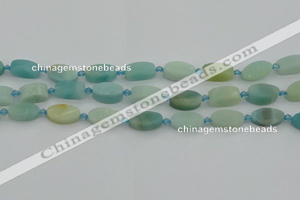 CAM1426 15.5 inches 10*16mm oval Chinese amazonite beads
