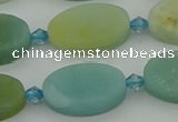 CAM1427 15.5 inches 12*20mm oval Chinese amazonite beads