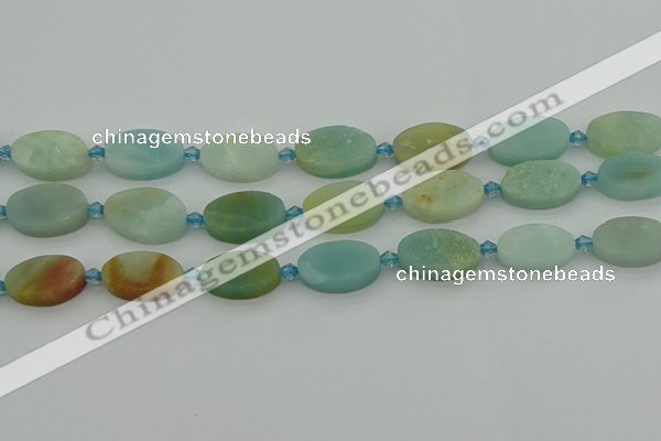 CAM1427 15.5 inches 12*20mm oval Chinese amazonite beads