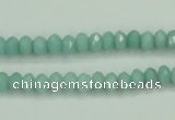 CAM143 15.5 inches 4*6mm faceted rondelle amazonite gemstone beads