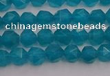 CAM1431 15.5 inches 6mm faceted nuggets dyed amazonite gemstone beads