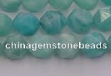 CAM1437 15.5 inches 8mm faceted nuggets amazonite gemstone beads