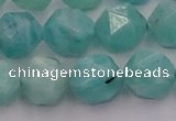 CAM1439 15.5 inches 12mm faceted nuggets amazonite gemstone beads