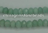 CAM144 15.5 inches 5*8mm faceted rondelle amazonite gemstone beads