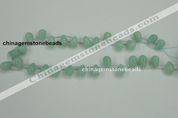 CAM145 10*14mm top-drilled teardrop amazonite gemstone beads