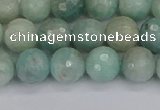 CAM1452 15.5 inches 8mm faceted round amazonite gemstone beads