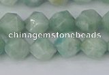 CAM1473 15.5 inches 8mm faceted nuggets Brazilian amazonite beads