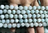 CAM1494 15.5 inches 8mm faceted nuggets amazonite beads wholesale