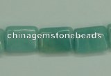 CAM150 15.5 inches 12*16mm rectangle amazonite gemstone beads