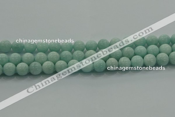 CAM1504 15.5 inches 12mm round natural peru amazonite beads