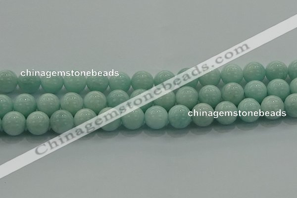 CAM1505 15.5 inches 14mm round natural peru amazonite beads