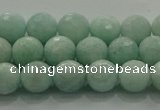 CAM1512 15.5 inches 8mm faceted round natural peru amazonite beads