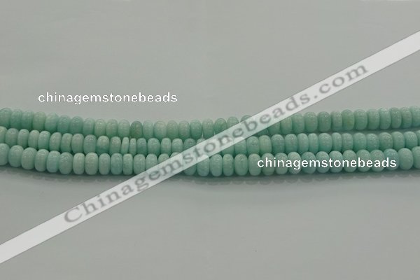 CAM1531 15.5 inches 4*6mm rondelle natural peru amazonite beads