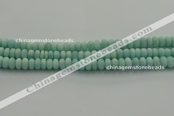 CAM1532 15.5 inches 5*8mm rondelle natural peru amazonite beads