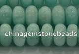 CAM1534 15.5 inches 7*12mm rondelle natural peru amazonite beads