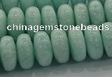 CAM1535 15.5 inches 8*14mm rondelle natural peru amazonite beads