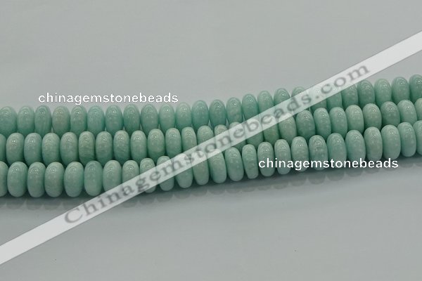 CAM1535 15.5 inches 8*14mm rondelle natural peru amazonite beads