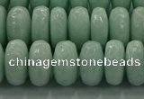 CAM1545 15.5 inches 8*14mm faceted rondelle peru amazonite beads