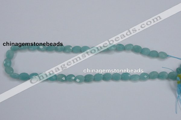 CAM158 15.5 inches 8*10mm faceted oval amazonite gemstone beads