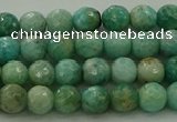 CAM1581 15.5 inches 6mm faceted round Russian amazonite beads