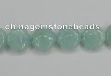 CAM159 15.5 inches 12mm carved flower amazonite gemstone beads