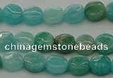 CAM1590 15.5 inches 6mm flat round Russian amazonite beads